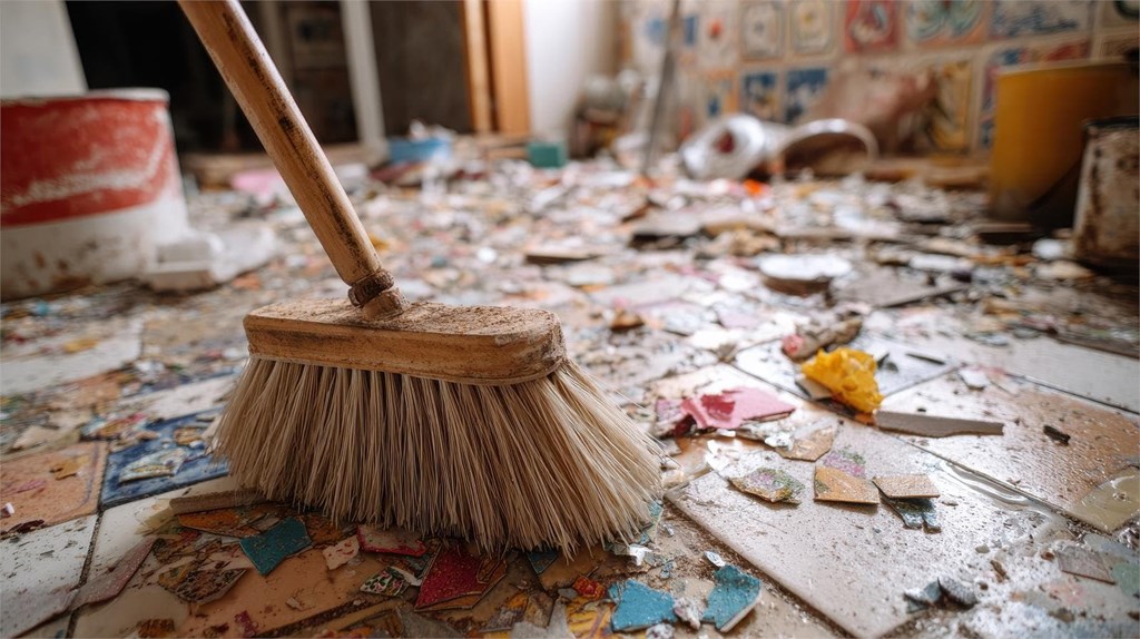 Cómo eliminar los restos de pintura y cemento después de una reforma