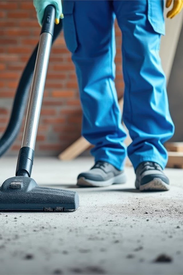 Limpieza profesional después de una obra